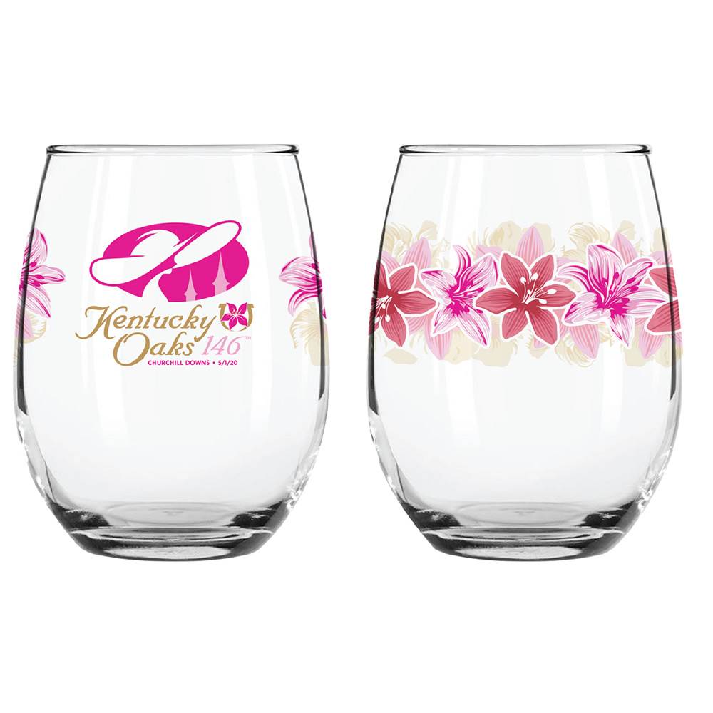 2020 Official Kentucky 146th Derby Oaks Glass