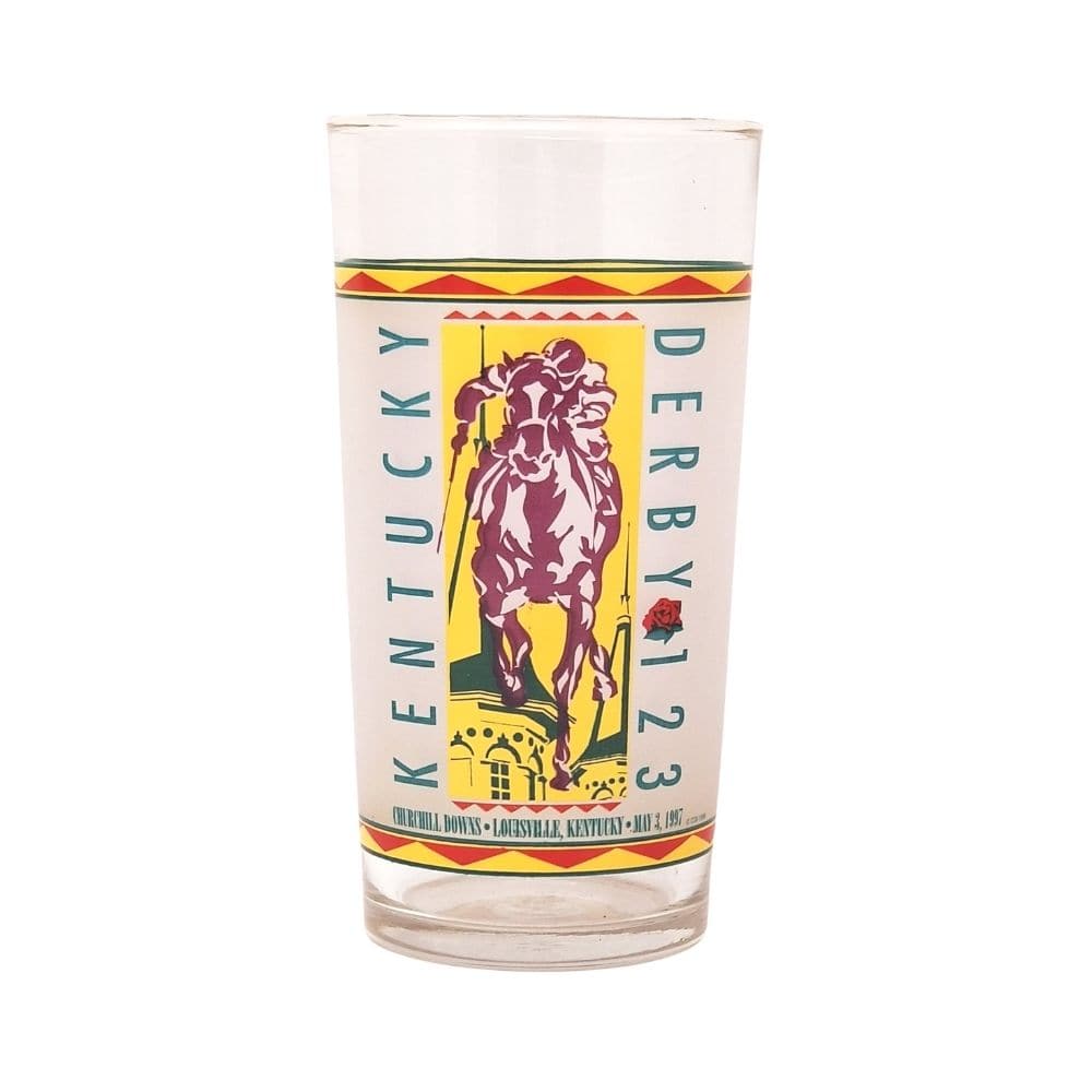 1997 Official 123rd Kentucky Derby Mint Julep Glass