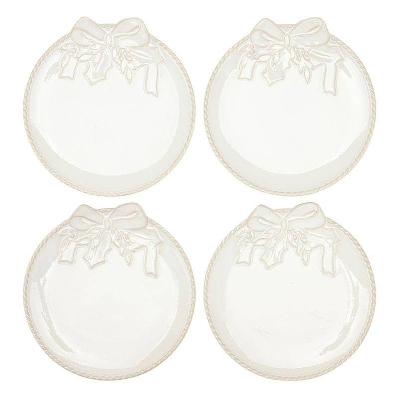 Ceramic Wreath Appetizer Plates - Set of 4 - A Taste of Kentucky