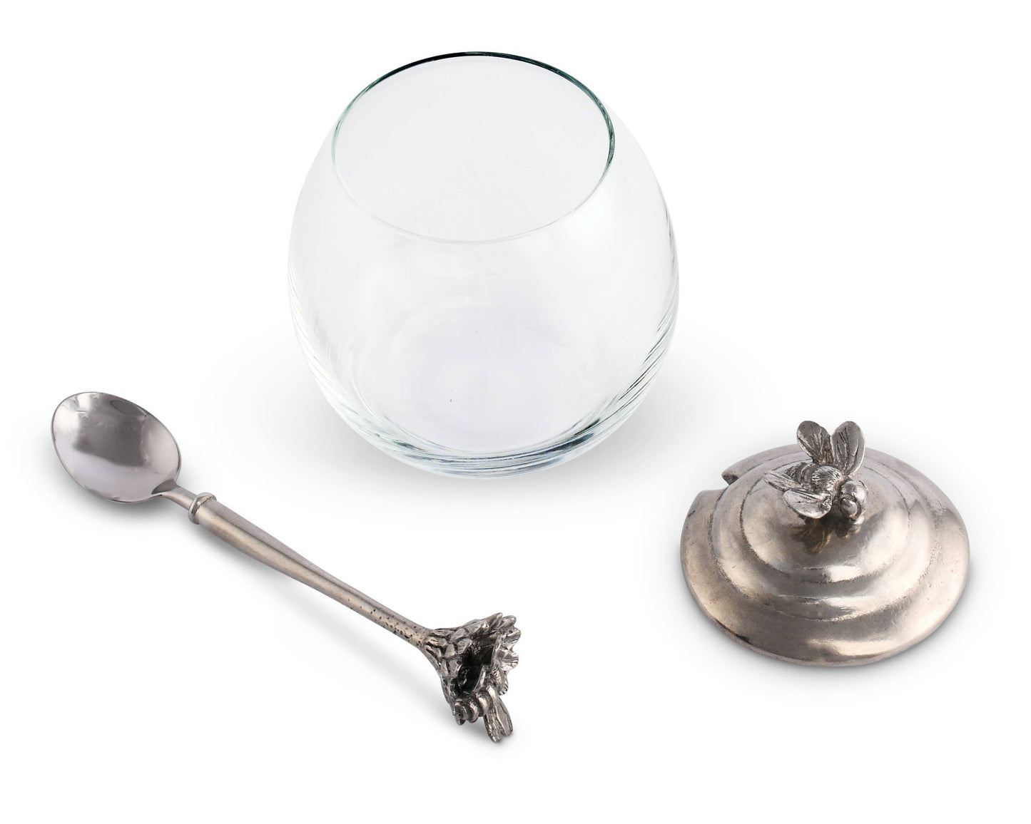 Bee Glass Honey Pot with Spoon - A Taste of Kentucky