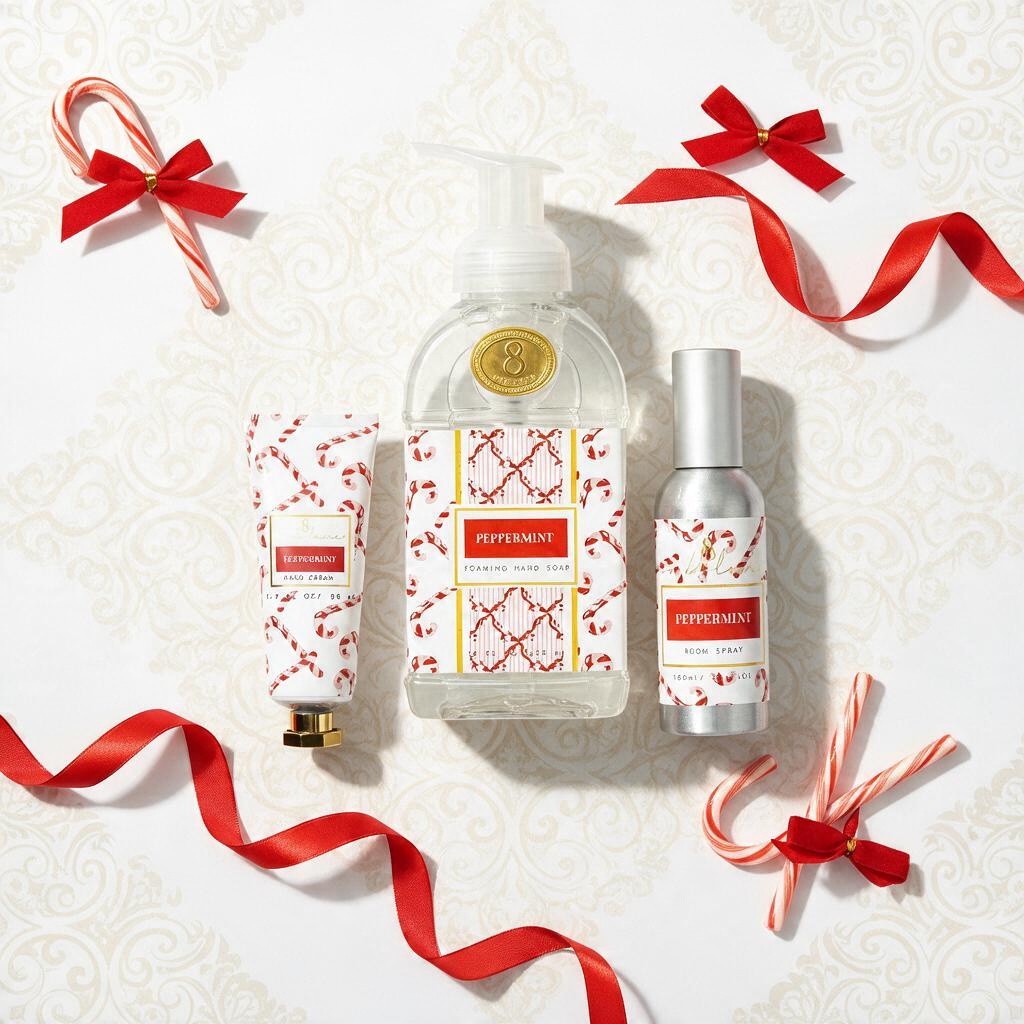 8 Oak Lane Holiday Gift Set | Room Spray, Foaming Hand Soap & Hand Cream Christmas Gift