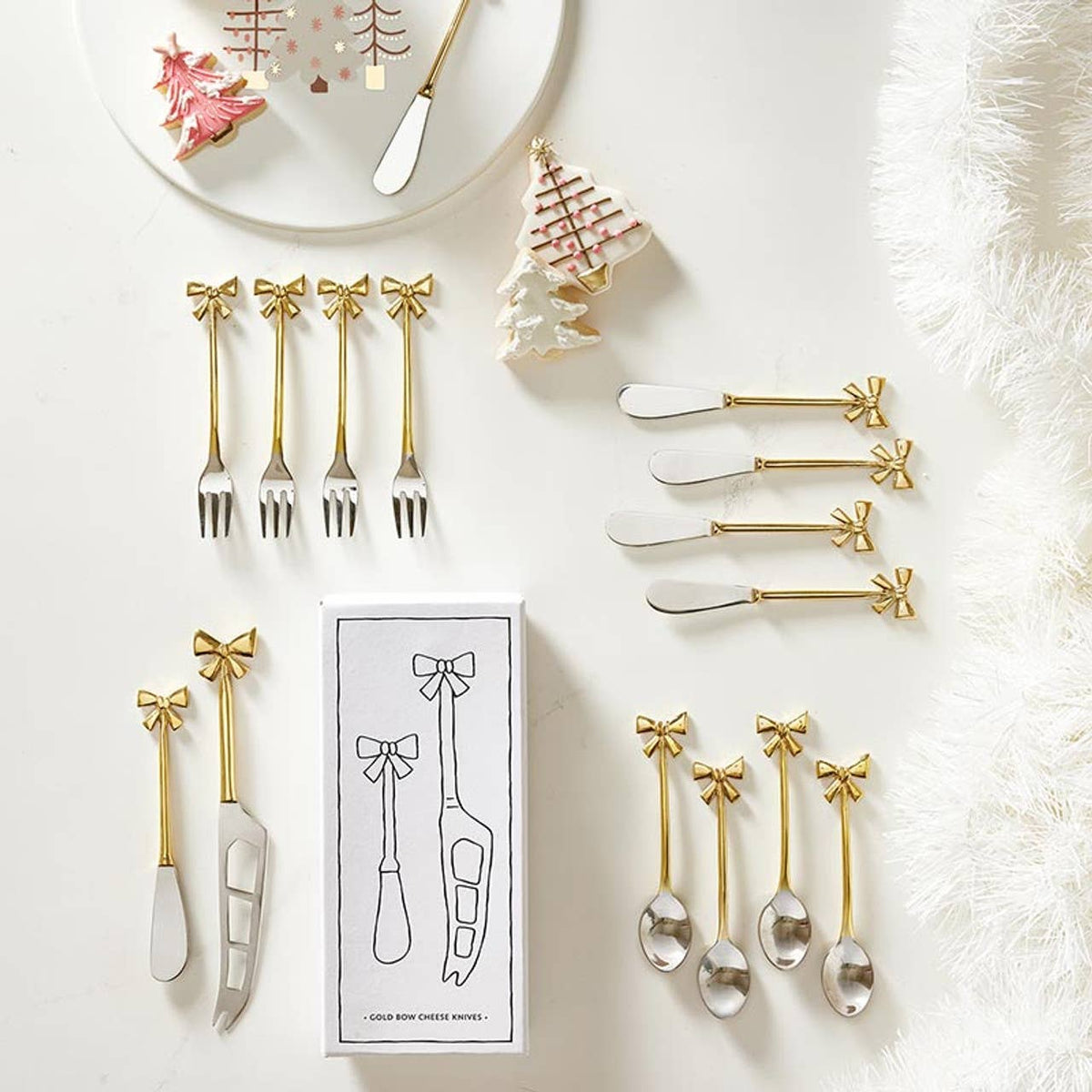 Gold Bow Spreaders - Set of 4 - A Taste of Kentucky