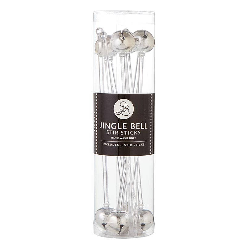 Jingle Bell Stir Sticks - Silver - A Taste of Kentucky
