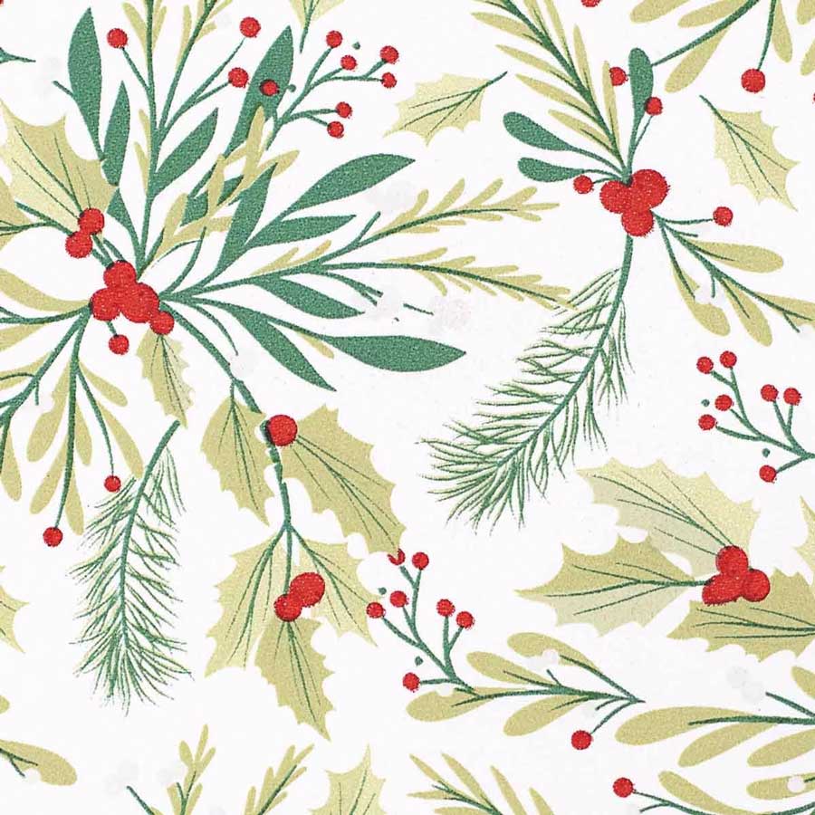 Holly Jolly Paper Gift Wrap - A Taste of Kentucky