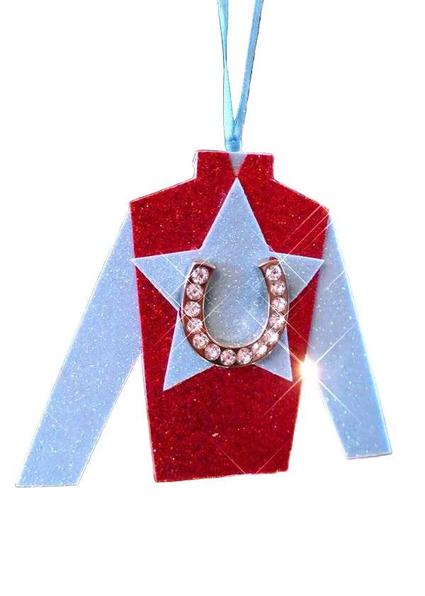 Heather French Henry Handcrafted Jockey Silks Christmas Ornaments | Kentucky Racing Decor - A Taste of Kentucky