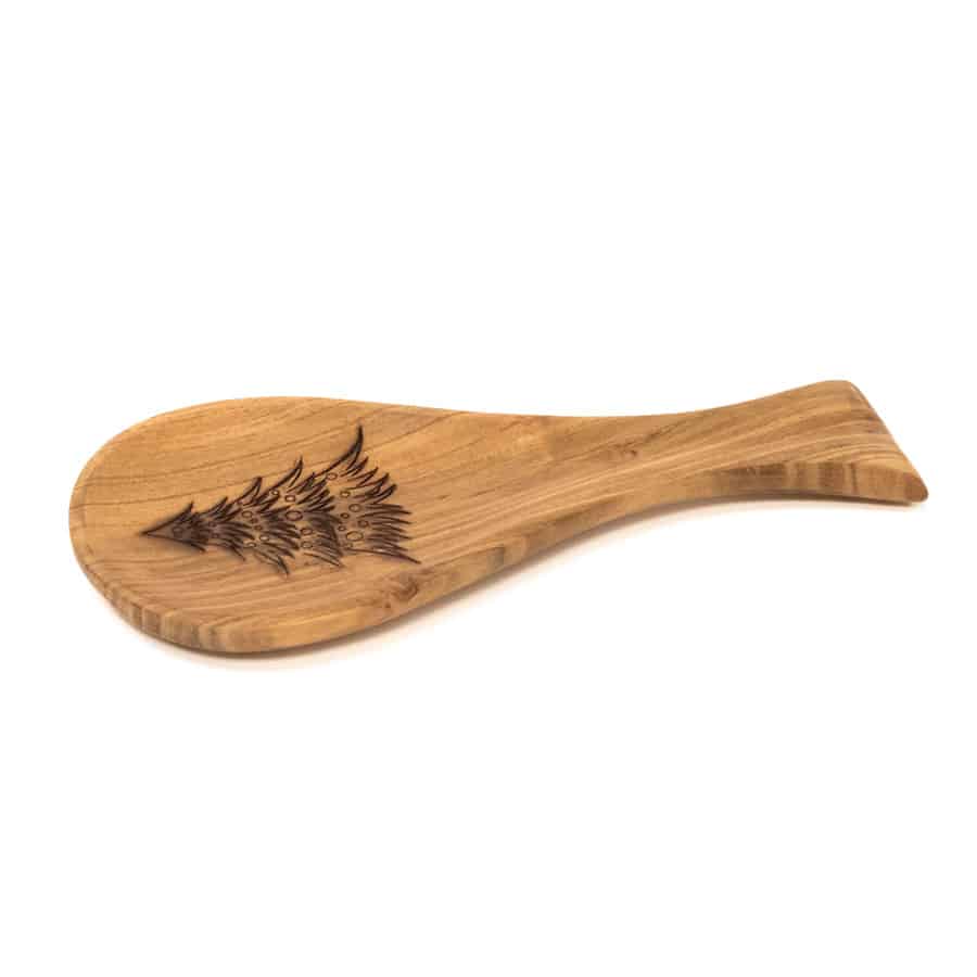 Wooden Christmas Tree Spoon Rest - A Taste of Kentucky