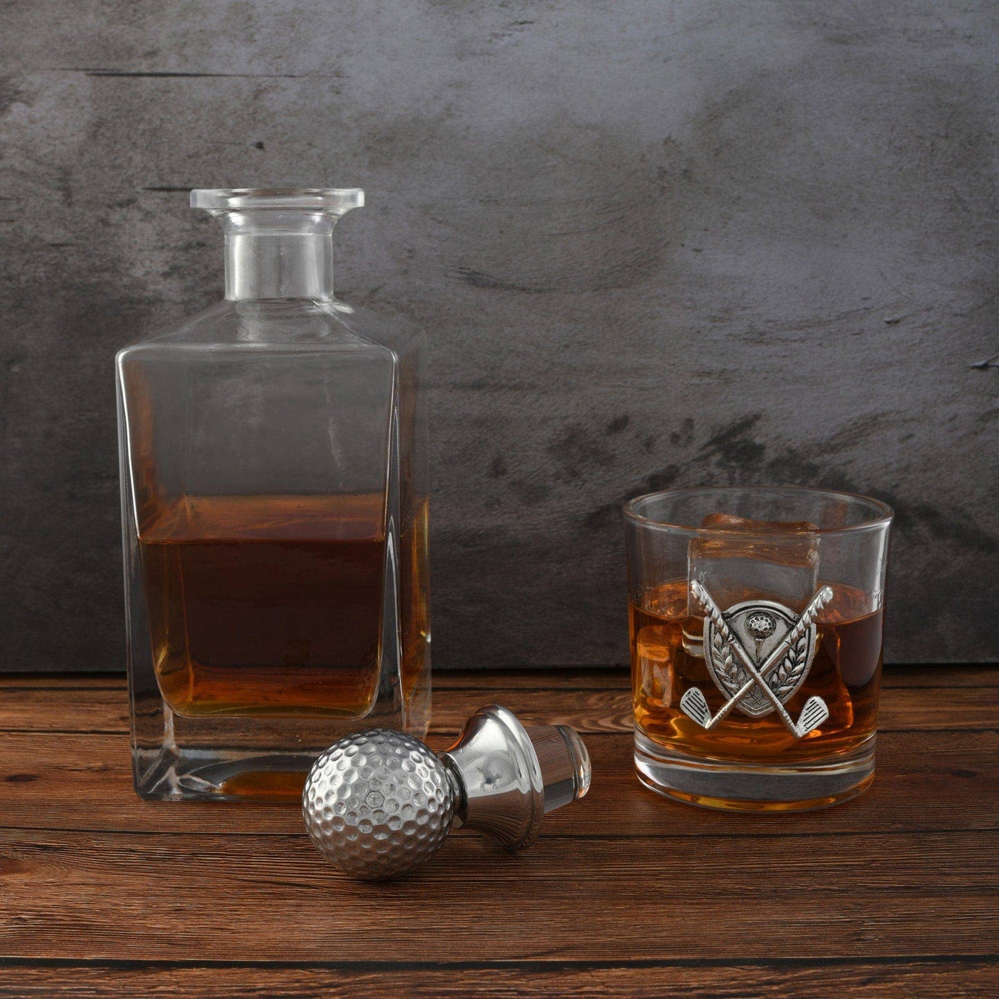 Golf Decanter Set with Pair Glasses - A Taste of Kentucky