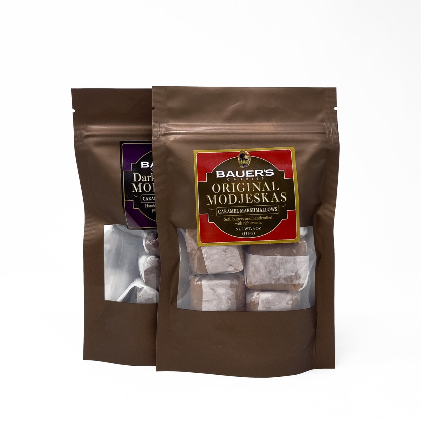 Bauer’s Caramel & Chocolate Modjeskas – Assorted Flavors & Sizes - A Taste of Kentucky