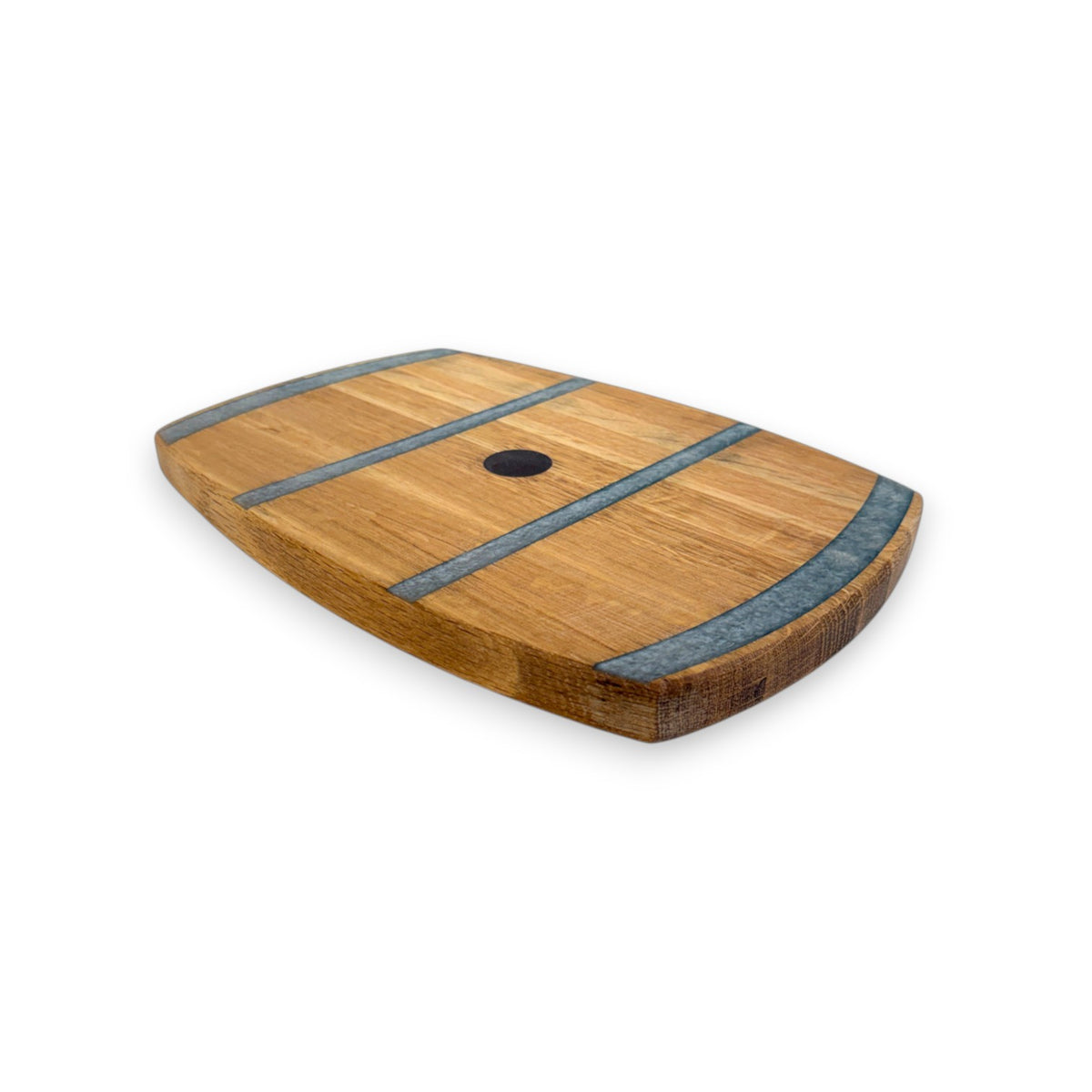 Handcrafted Bourbon Barrel Charcuterie Board | Rustic Wooden Serving Tray & Cutting Board - A Taste of Kentucky