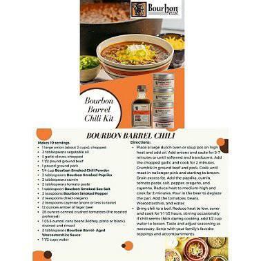 Bourbon Barrel Chili Kit - A Taste of Kentucky