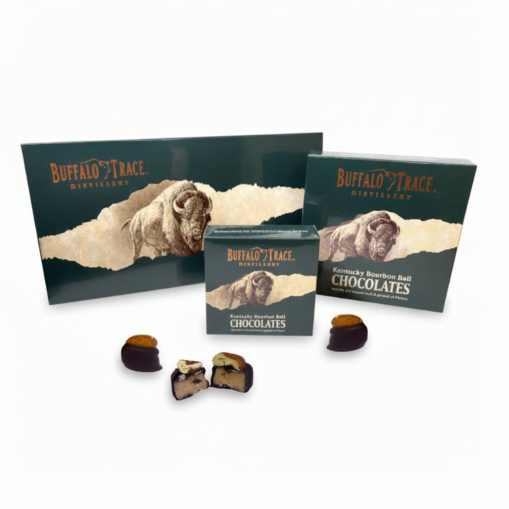 Buffalo Trace Kentucky Bourbon Balls | Premium Dark Chocolate & Pecan Confections - A Taste of Kentucky