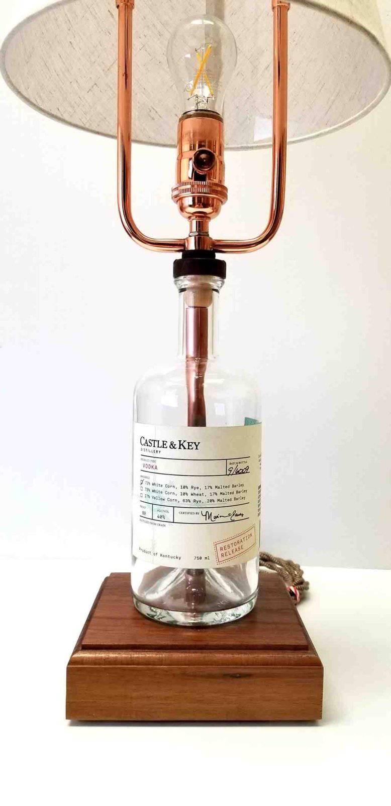 Castle & Key Vodka Bottle Lamp - A Taste of Kentucky