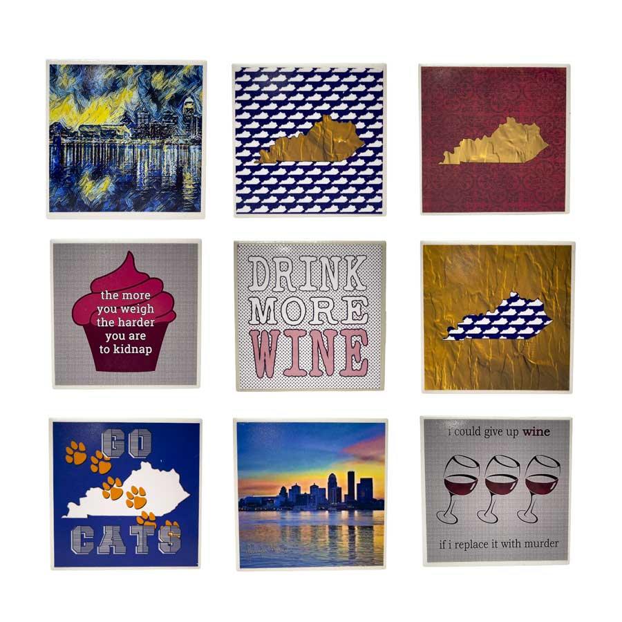 Ceramic Coasters - A Taste of Kentucky