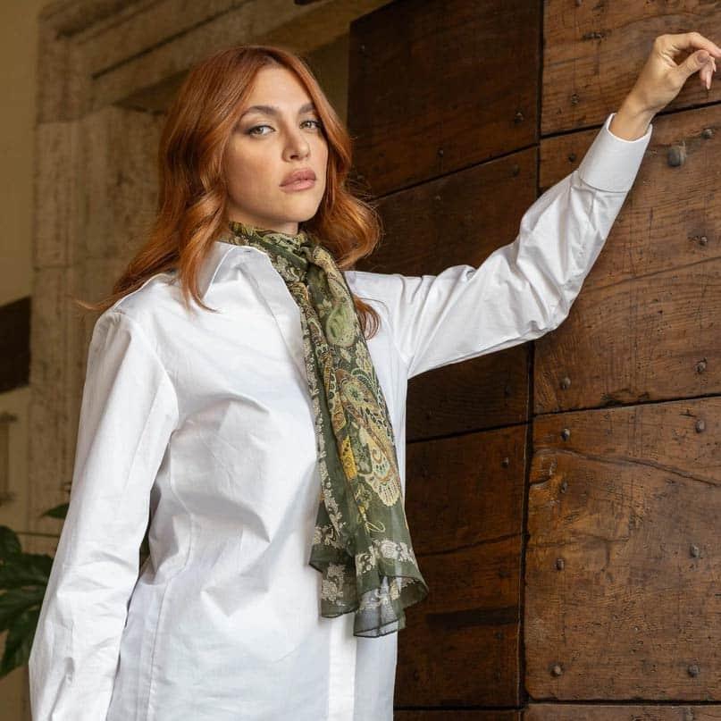 Elizabetta Italian Sheer Silk Scarf - A Taste of Kentucky