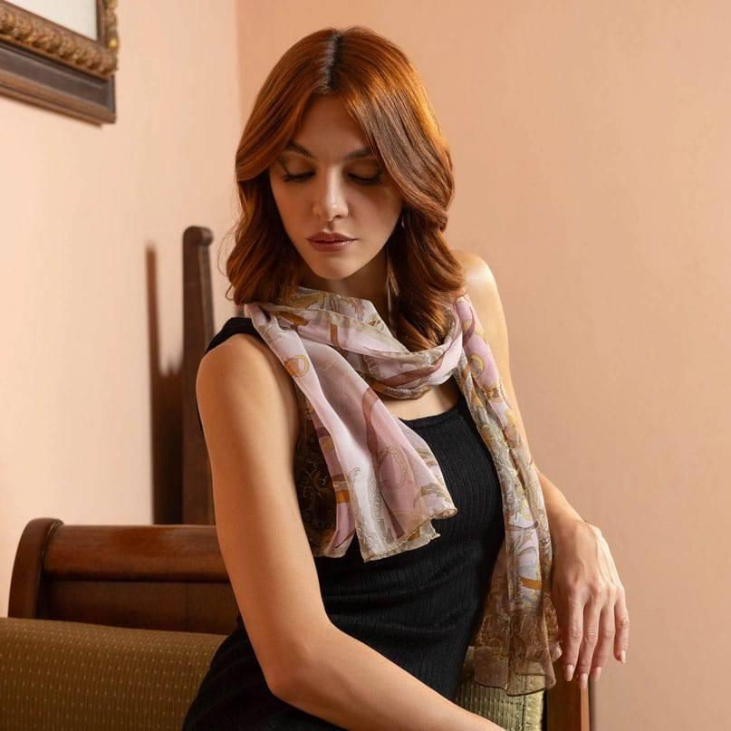 Elizabetta Italian Sheer Silk Scarf - A Taste of Kentucky