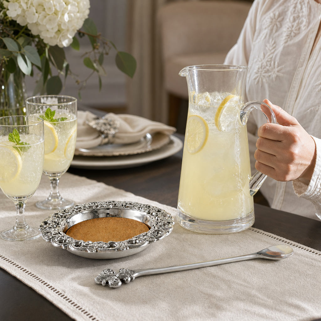 Fleur-De-Lis Pitcher Set - A Taste of Kentucky
