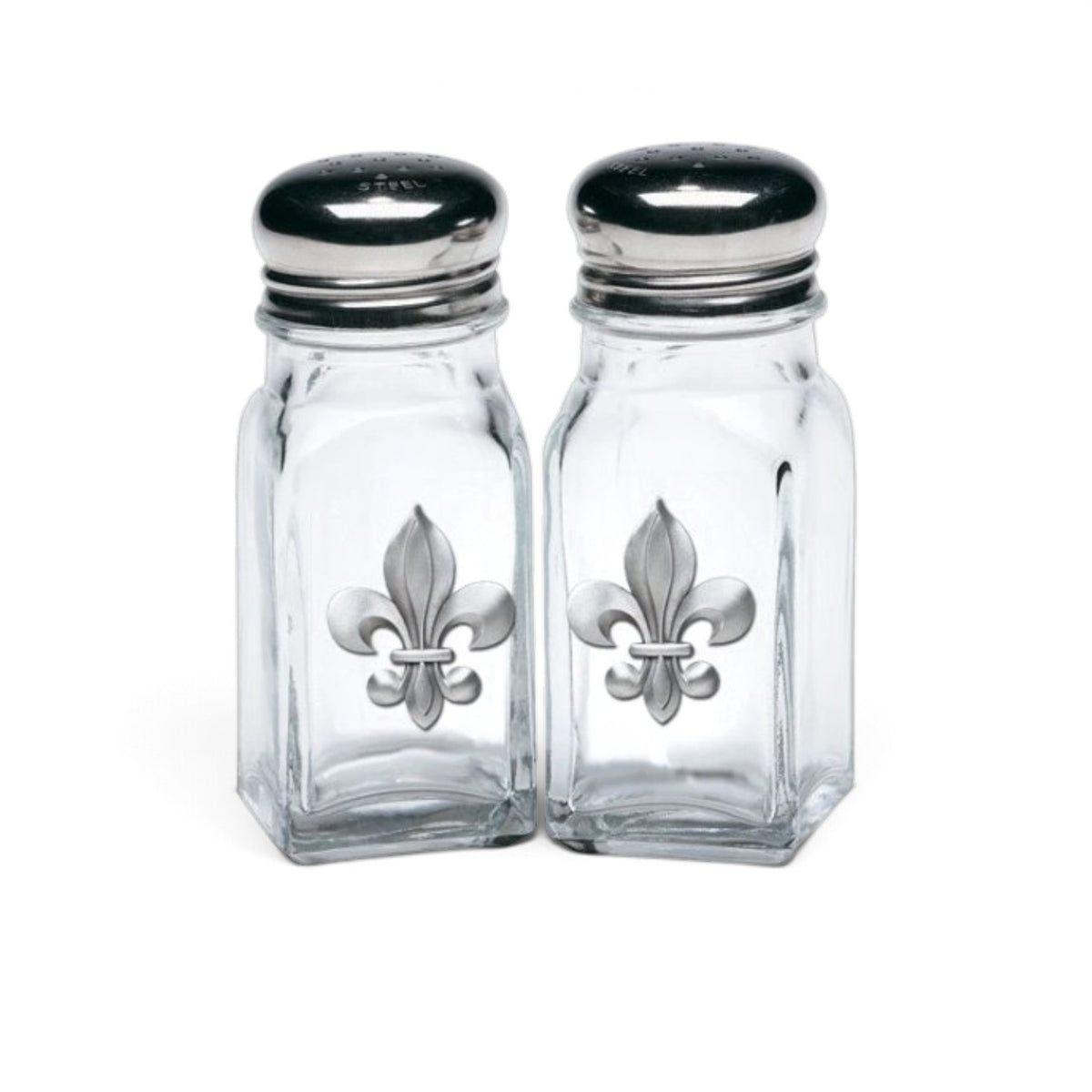 Fleur de Lis Salt & Pepper Shakers by Heritage Pewter | Made in USA Kitchen Set - A Taste of Kentucky