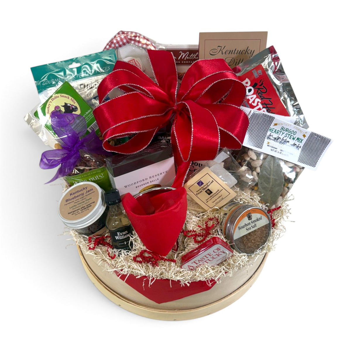 Governor's Choice Kentucky Gift Basket | Premium Bourbon, Gourmet Foods & Derby Keepsakes
