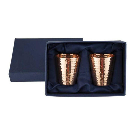 Hammered Copper Shot Glass Set - A Taste of Kentucky