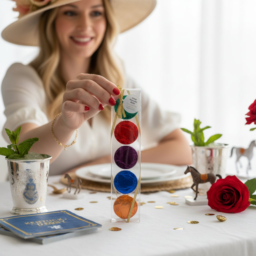 Chocolate Foil Horse Coins - 5pc Set - A Taste of Kentucky