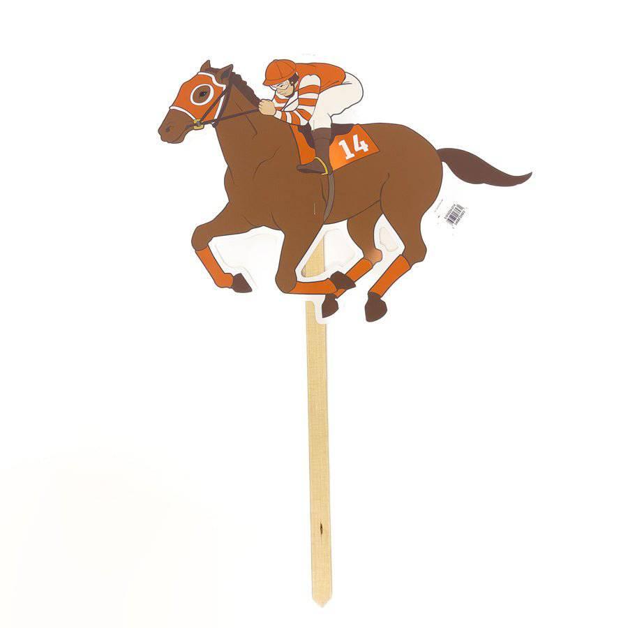 Horse & Jockey Cutout on a Stick - A Taste of Kentucky