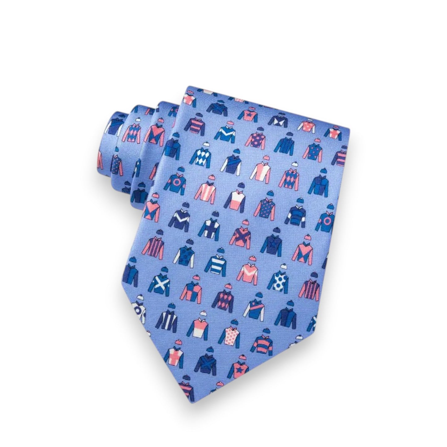 Jockey Chic 100% Silk Tie & Bow Tie - Kentucky Derby Equestrian Pattern - A Taste of Kentucky
