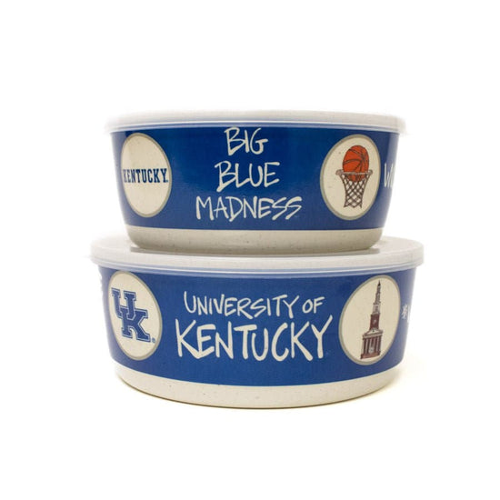Kentucky Collegiate Bowl Set with Lids - A Taste of Kentucky