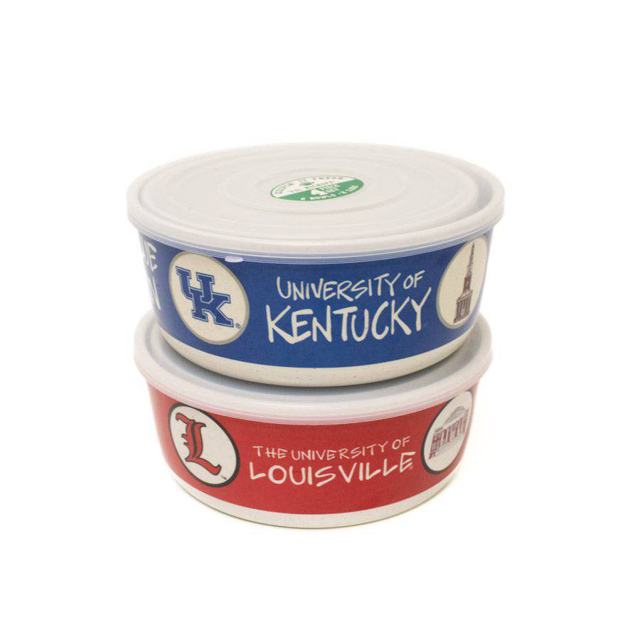 Kentucky Collegiate Bowl Set with Lids - A Taste of Kentucky
