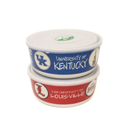 Kentucky Collegiate Bowl Set with Lids - A Taste of Kentucky