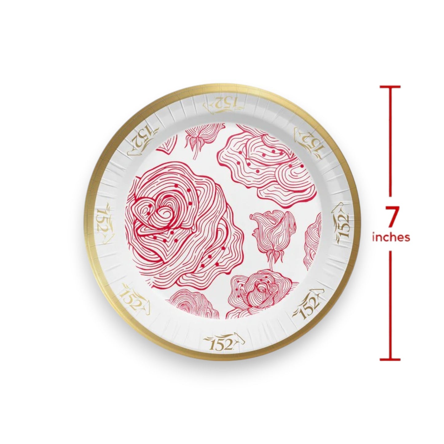 official 152nd Kentucky Derby 7-inch paper plates