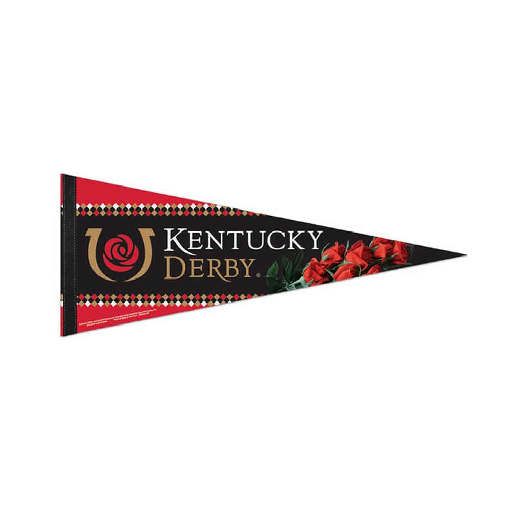 Kentucky Derby WinCraft 12" x 30" Roses Premium Quality Pennant - A Taste of Kentucky