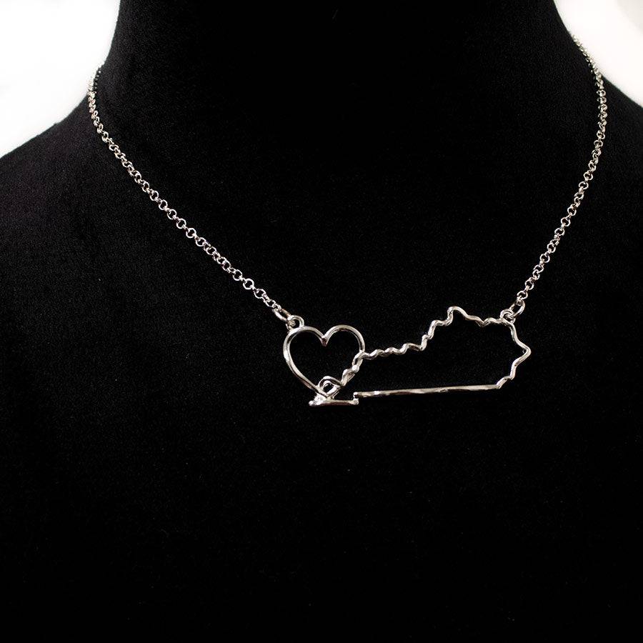 Kentucky Heart Necklace - A Taste of Kentucky