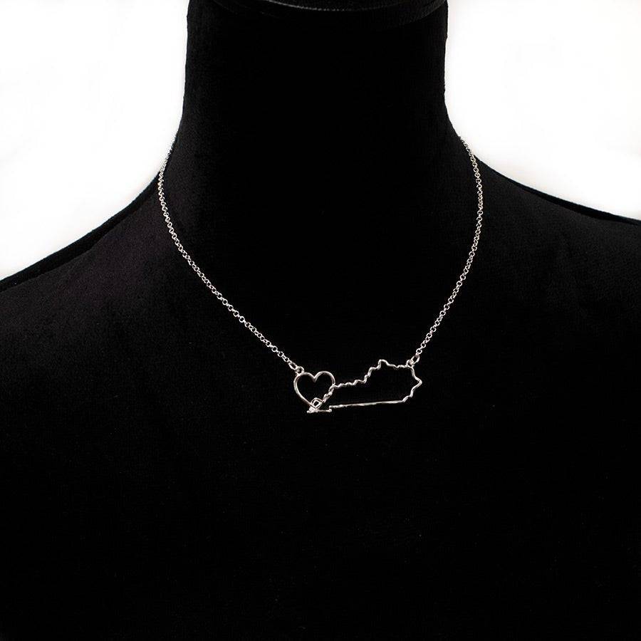 Kentucky Heart Necklace - A Taste of Kentucky