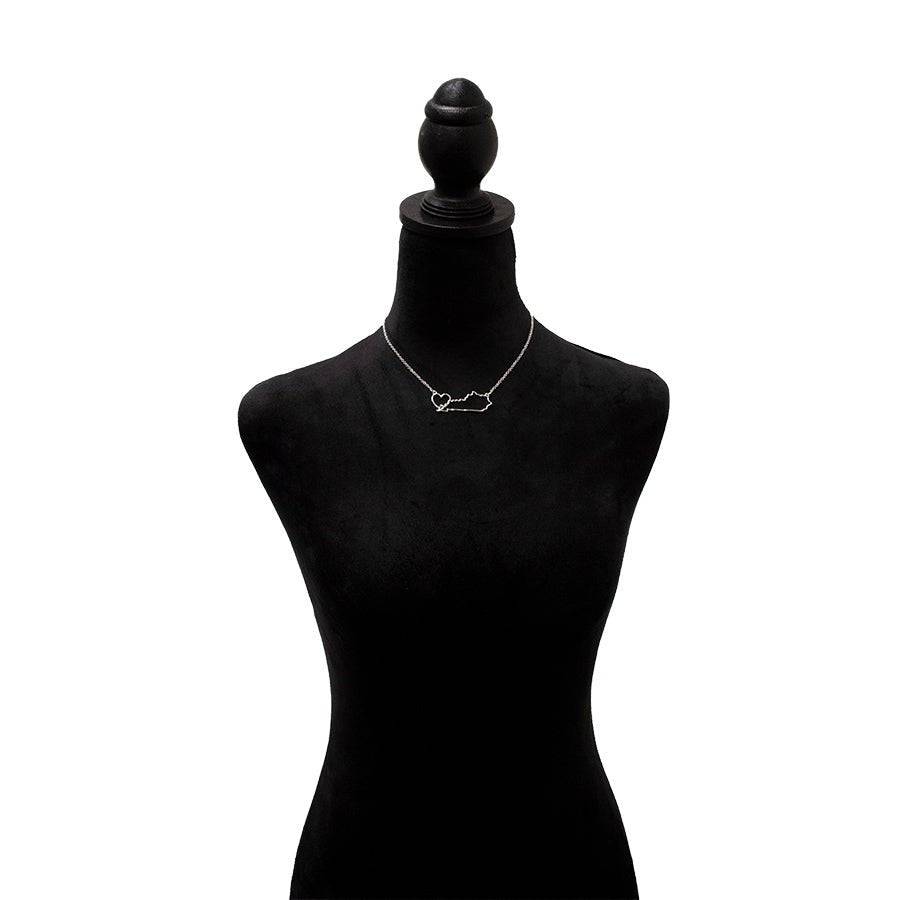 Kentucky Heart Necklace - A Taste of Kentucky