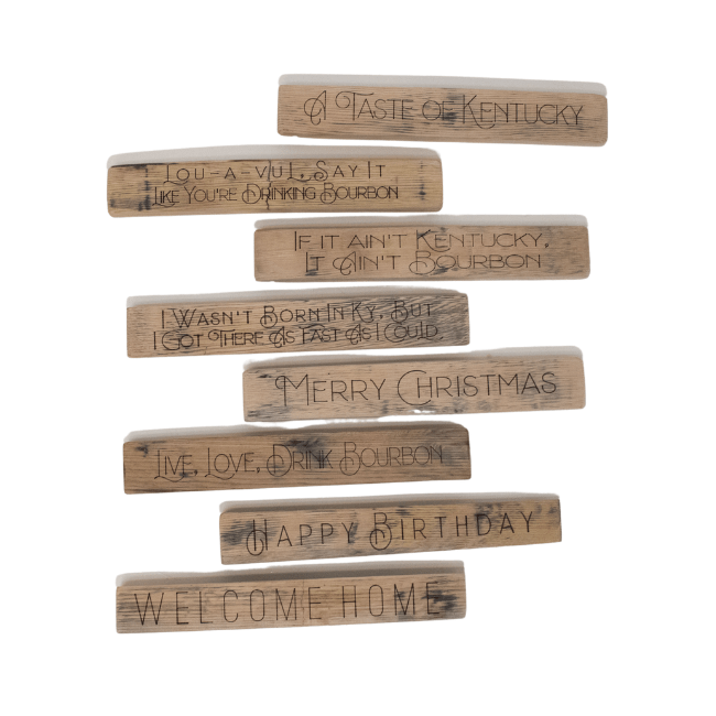 Kentucky Sayings Wooden Signs – Upcycled Barrel Staves - A Taste of Kentucky