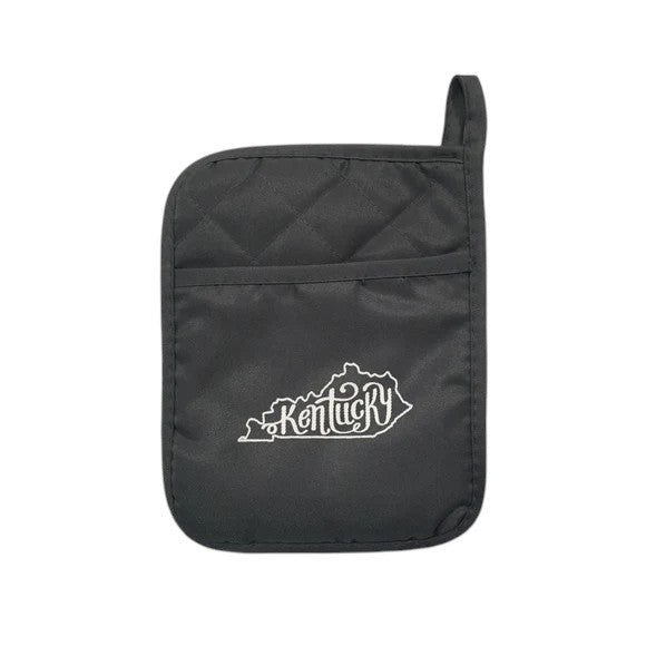 Black pouch with 'Kentucky' logo on a white background