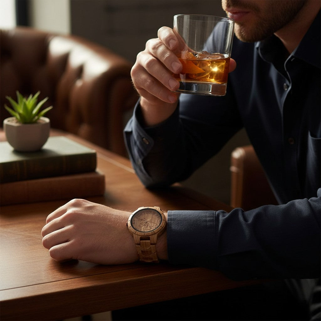 Master Distiller Bourbon Watch™ "The Thief" | First Kentucky Bourbon All-Wooden Watch
