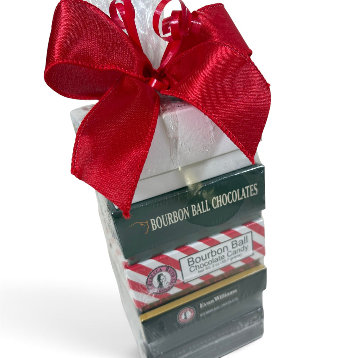 Mini Bourbon Ball Flight | Kentucky Bourbon Ball Sampler Gift Tower with Rebecca Ruth, Woodford Reserve & More - A Taste of Kentucky