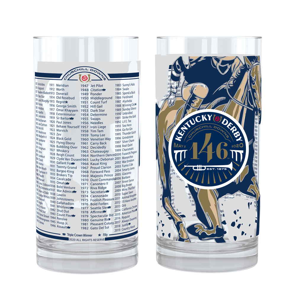 2020 Official 146th Kentucky Derby Mint Julep Glass