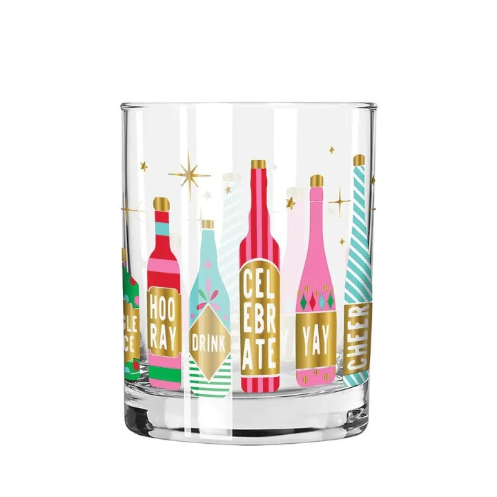 The Retro Bottles Double Old Fashioned glass on a clean white background.