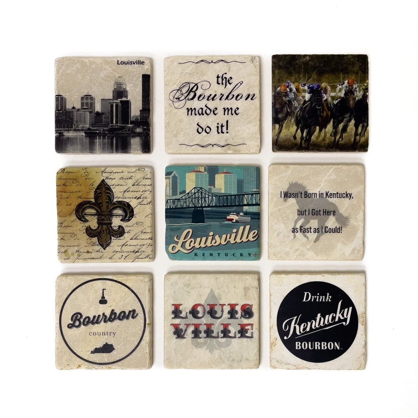 Stone Coasters by Studio Vertu - A Taste of Kentucky