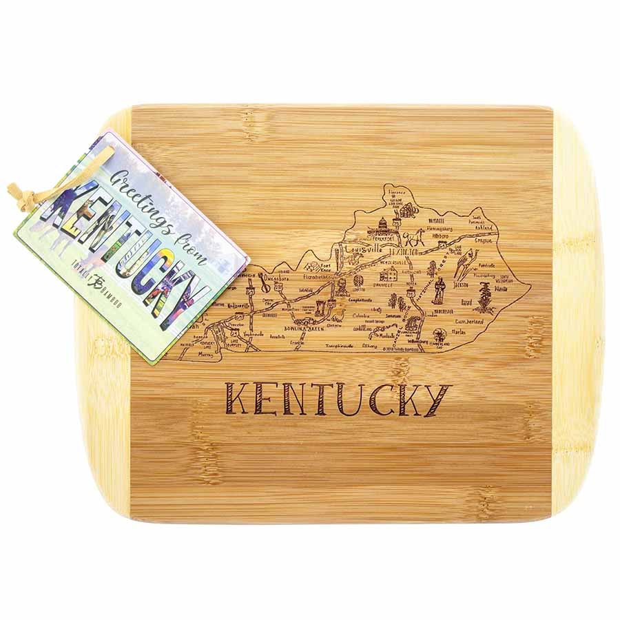 Totally Bamboo A Slice of Life Serving & Cutting Board - A Taste of Kentucky