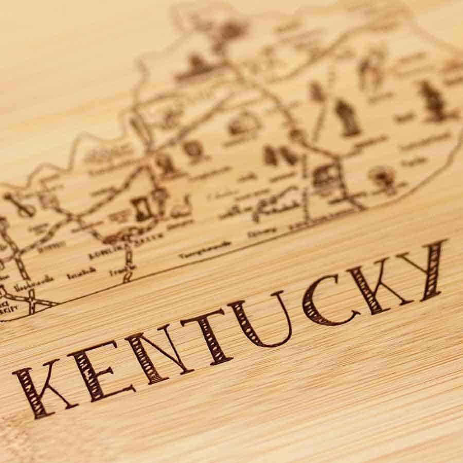 Totally Bamboo A Slice of Life Serving & Cutting Board - A Taste of Kentucky