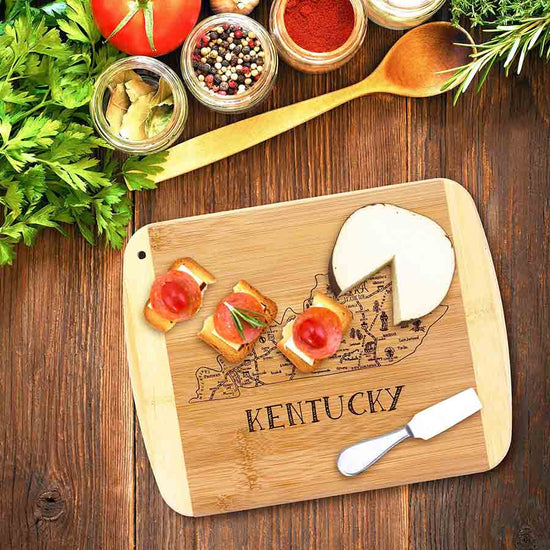 Totally Bamboo A Slice of Life Serving & Cutting Board - A Taste of Kentucky