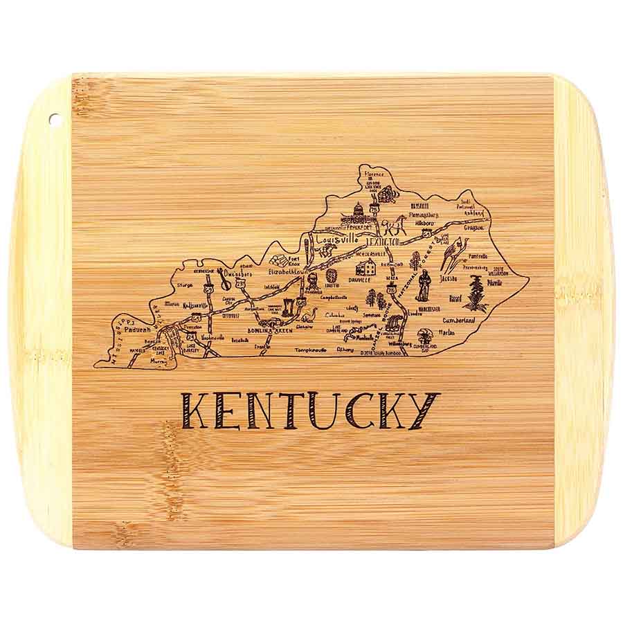 Totally Bamboo A Slice of Life Serving & Cutting Board - A Taste of Kentucky