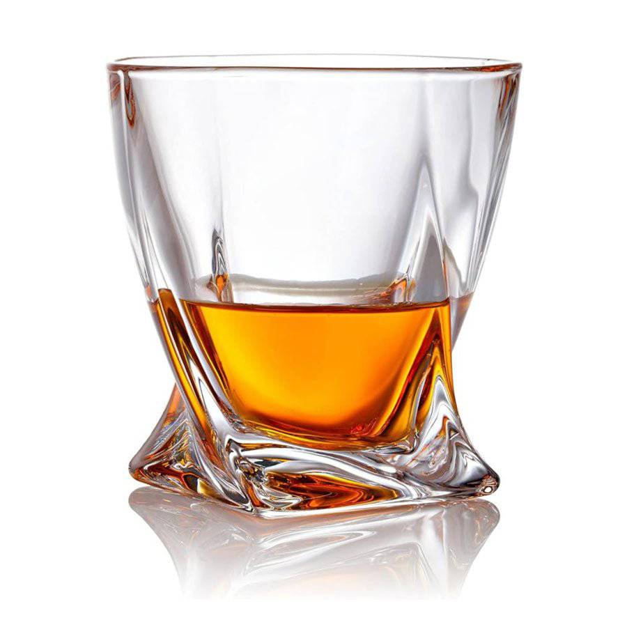 Twisted Crystal Old Fashioned Whiskey Glass - A Taste of Kentucky