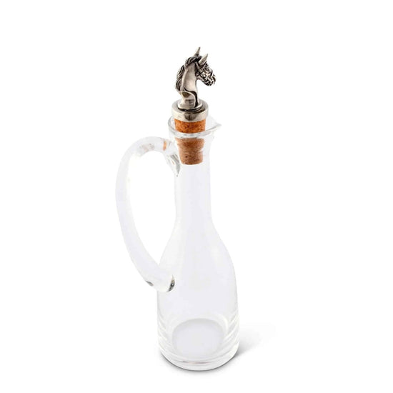 Vagabond House Cruet Bottle with Horsehead Bottle Stopper - A Taste of Kentucky