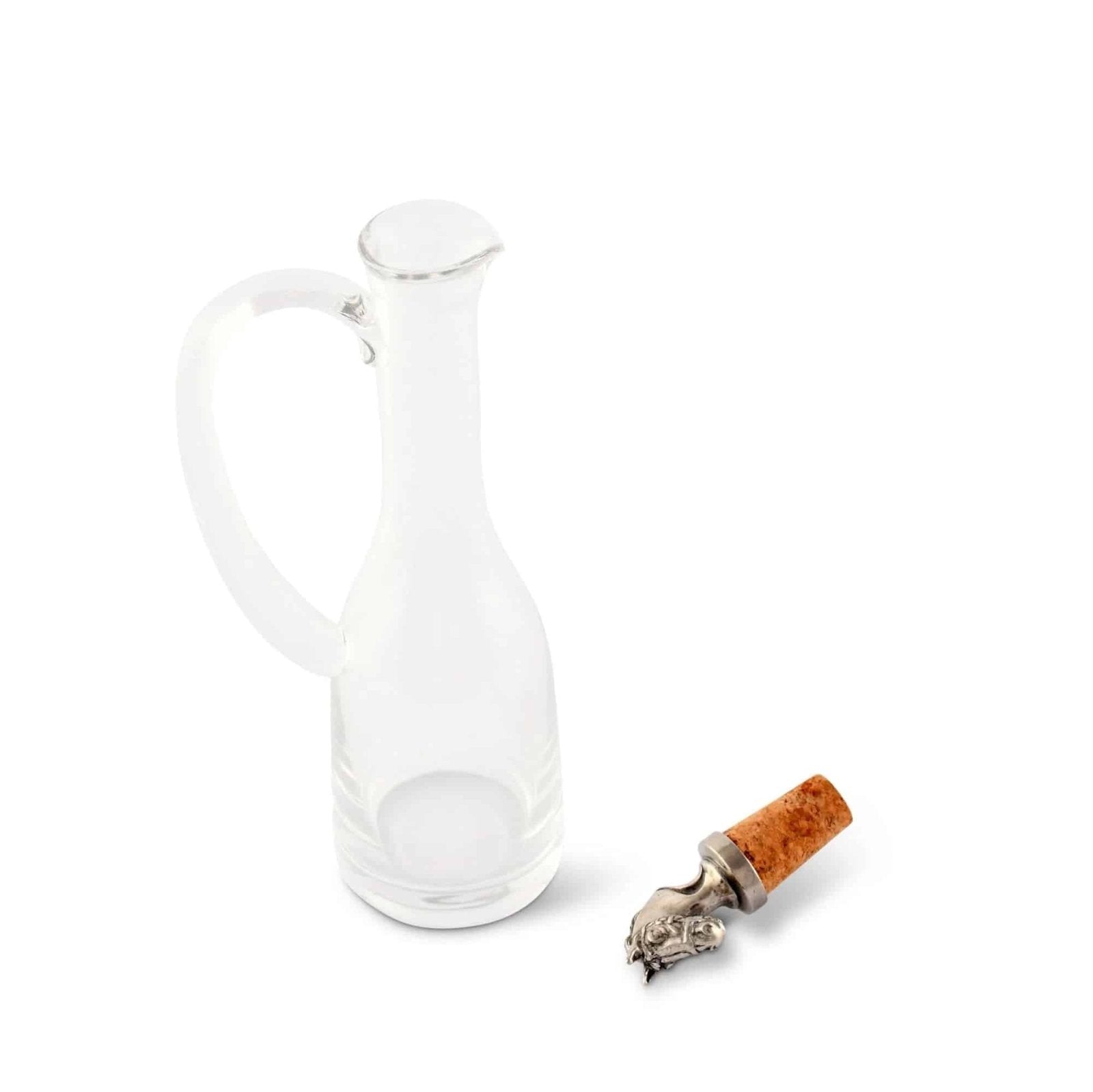 Vagabond House Cruet Bottle with Horsehead Bottle Stopper - A Taste of Kentucky