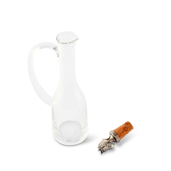 Vagabond House Cruet Bottle with Horsehead Bottle Stopper - A Taste of Kentucky