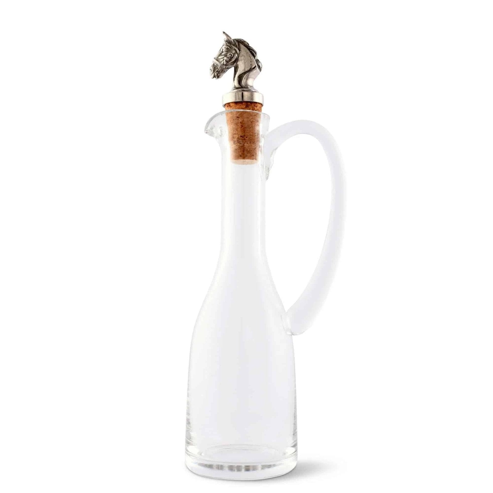 Vagabond House Cruet Bottle with Horsehead Bottle Stopper - A Taste of Kentucky